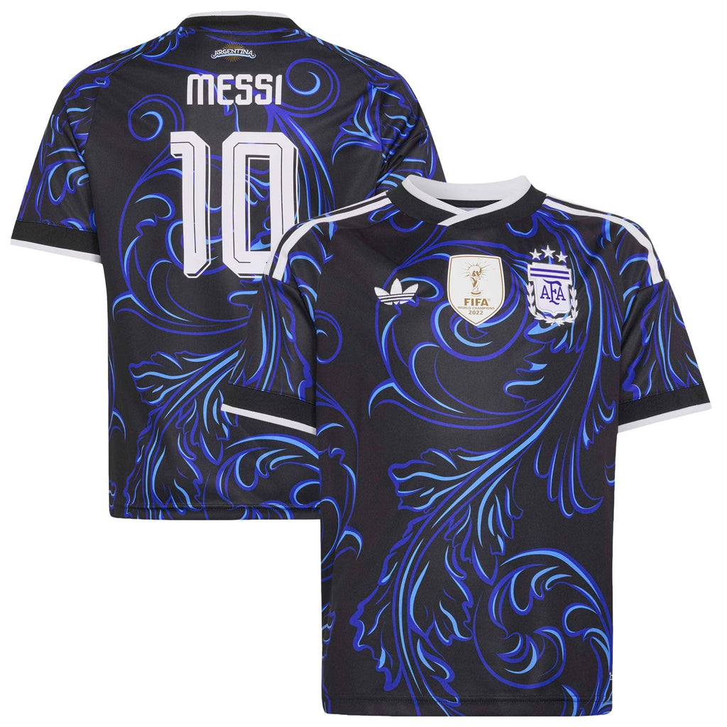 Lionel Messi Argentina National Team adidas 2026 Away Replica Jersey - Black Official Team Jersey Sports Fan Apparel