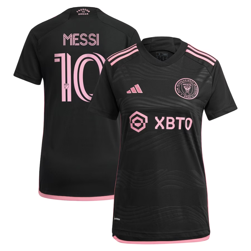 Lionel Messi Inter Miami CF Women s 2023 La Noche Jersey - Black Official Team Jersey Sports Fan Apparel
