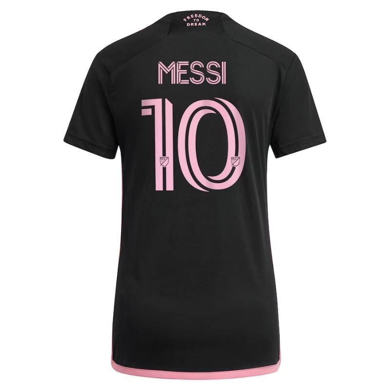 Lionel Messi Inter Miami CF Women s 2023 La Noche Jersey - Black Official Team Jersey Sports Fan Apparel