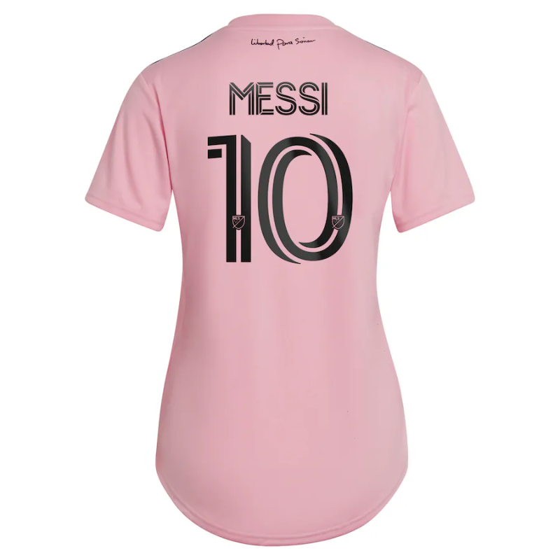 Lionel Messi Inter Miami CF Women s 2023 The Heart Beat Kit Jersey - Pink Official Team Jersey Sports Fan Apparel