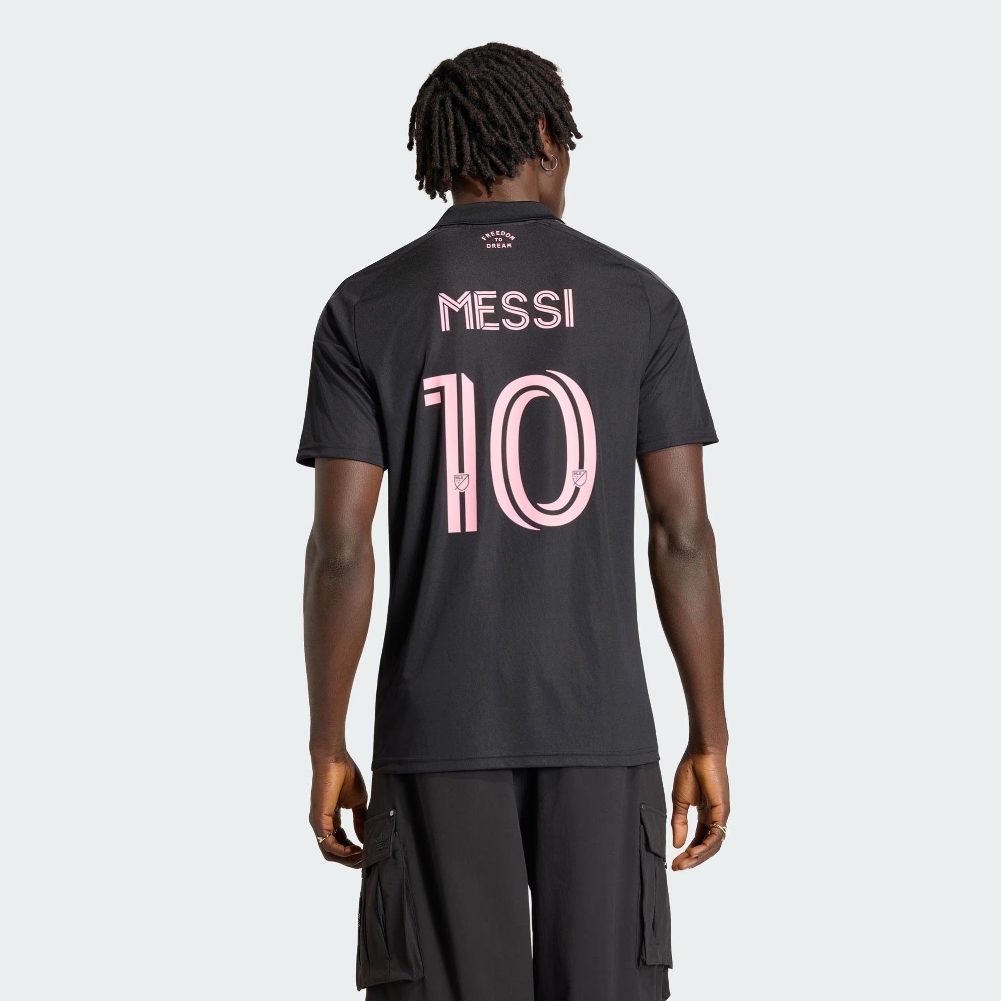 Lionel Messi Inter Miami CF adidas 2026 Presagio Replica Jersey - Black Official Team Jersey Sports Fan Apparel