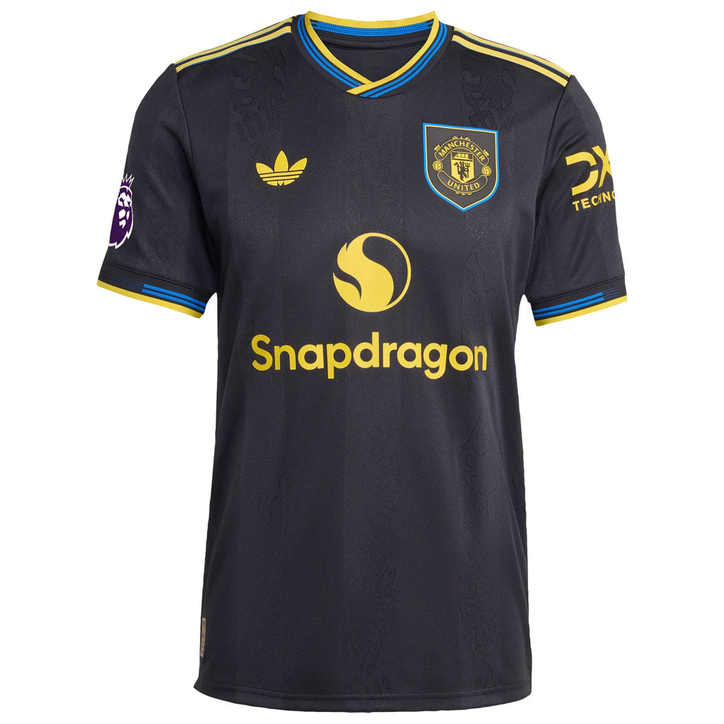 Cristiano Ronaldo Manchester United adidas 2025 26 Third Player Jersey - Black Official Team Jersey Sports Fan Apparel