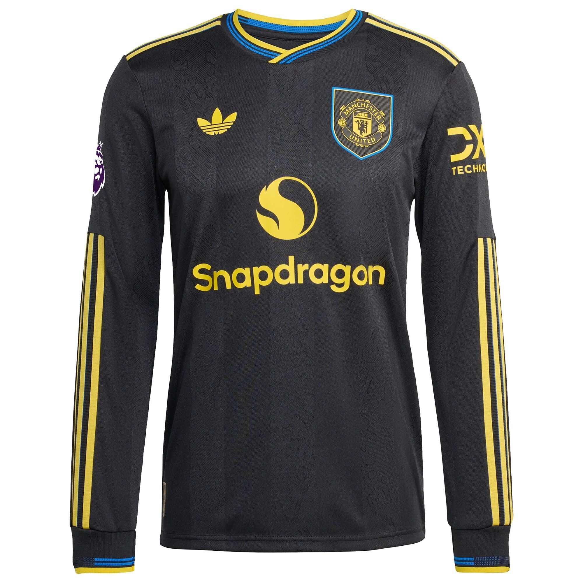 Cristiano Ronaldo Manchester United adidas 2025 26 Third Long Sleeve Player Jersey - Black Official Team Jersey Sports Fan Apparel