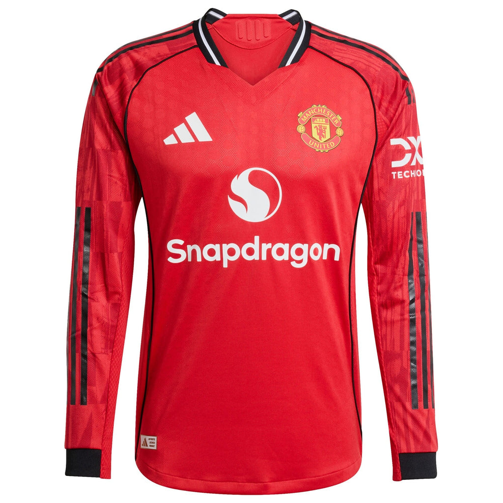 Manchester United adidas WSL Home Shirt 2025-26 - Long sleeve with Cristiano Ronaldo 7 printing Jersey Official Team Jersey Sports Fan Apparel