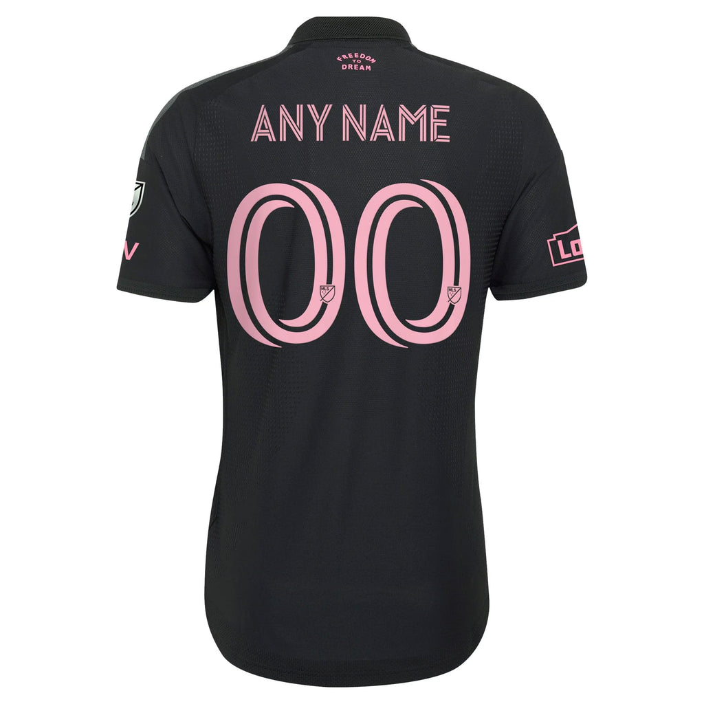 Official Lionel Messi Inter Miami CF adidas 2026 Presagio On-Field Patch Custom Jersey - Black Official Team Jersey Sports Fan Apparel
