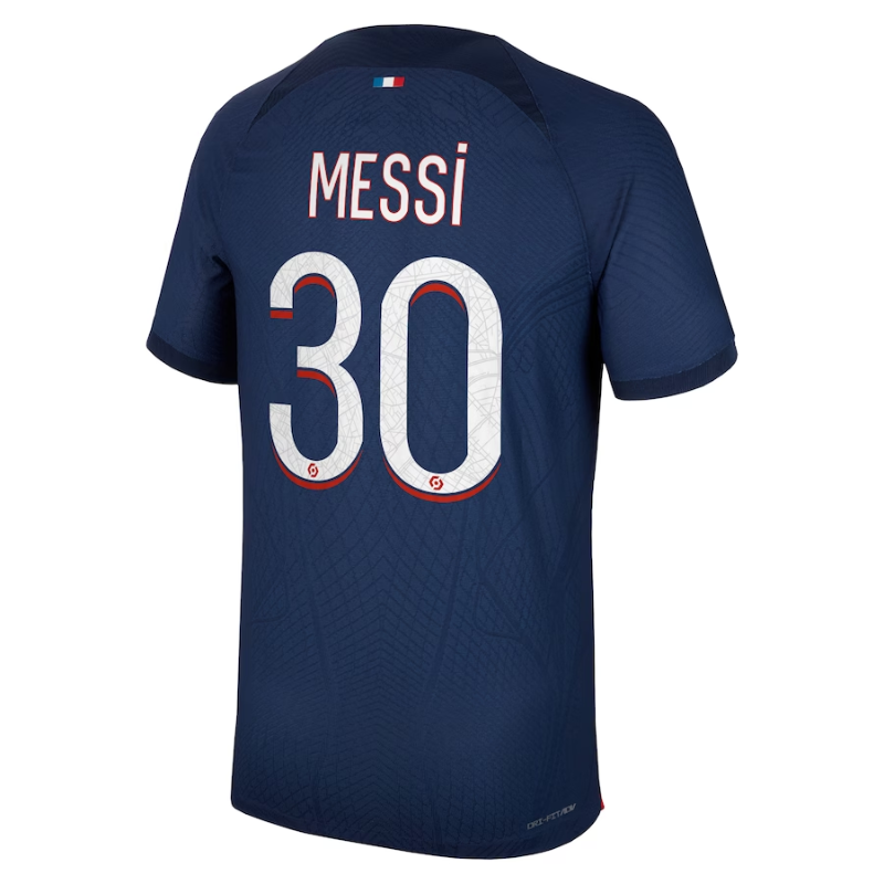 Paris Saint-Germain Team Home Shirt 2023-24 with Jersey Messi 30 printing - Blue Official Team Jersey Sports Fan Apparel