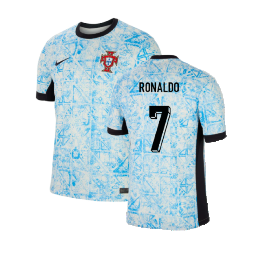 Portugal Nike Away 2024-2025 Ronaldo 7 Authentic Jersey Official Team Jersey Sports Fan Apparel