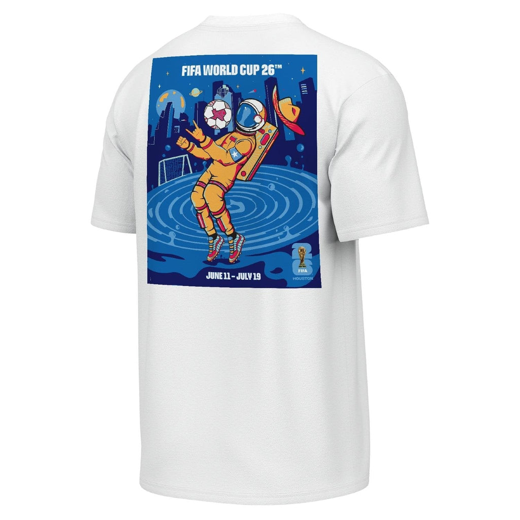 FIFA World Cup 2026 Houston Poster White T-Shirt - Unisex Casual Graphic T Shirt
