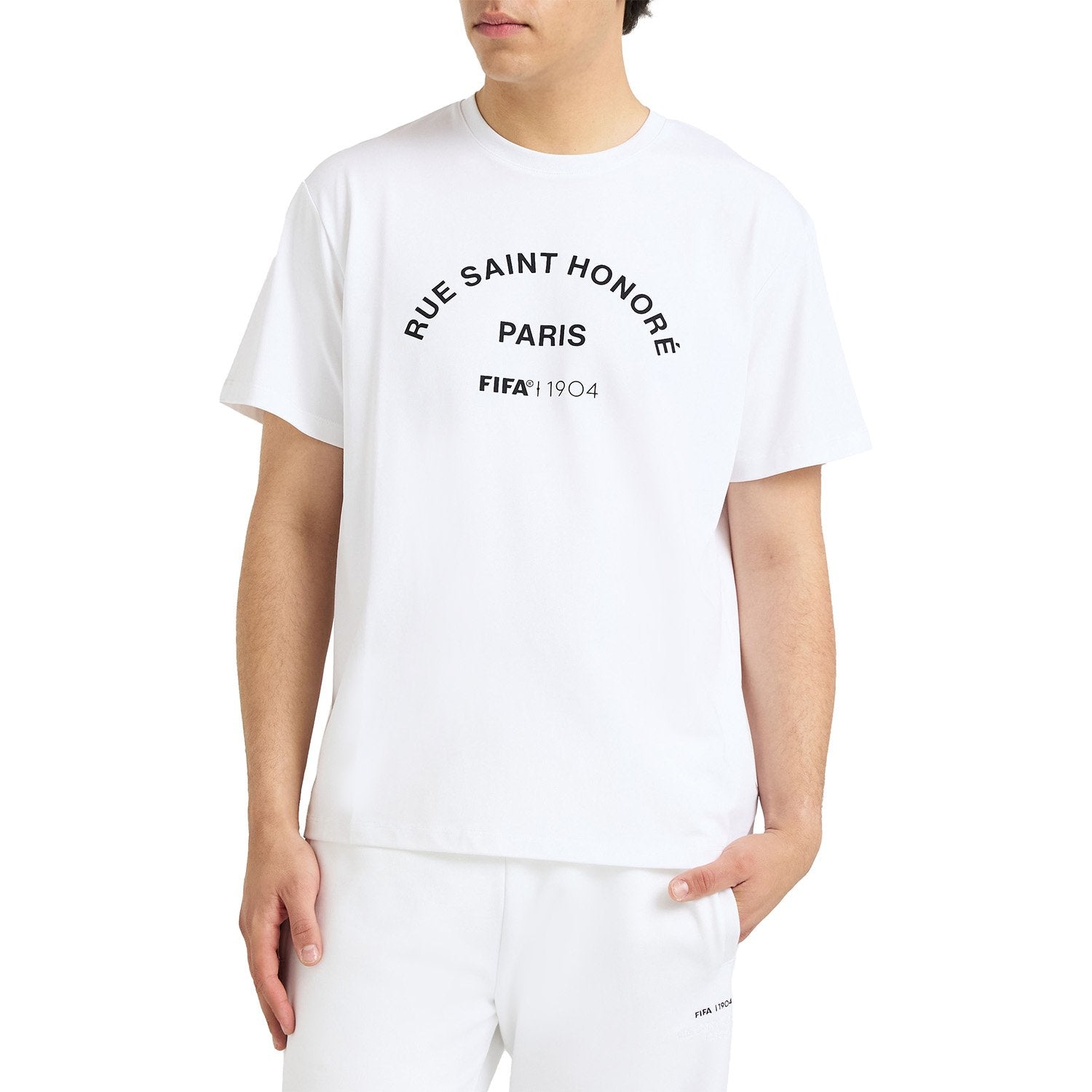 FIFA 1904 Arch Graphic White T-Shirt - Unisex Casual Graphic T Shirt