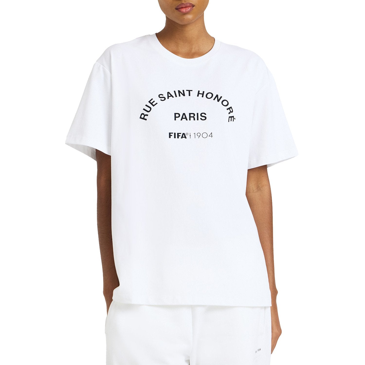 FIFA 1904 Arch Graphic White T-Shirt - Unisex Casual Graphic T Shirt
