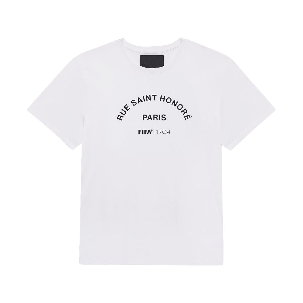 FIFA 1904 Arch Graphic White T-Shirt - Unisex Casual Graphic T Shirt