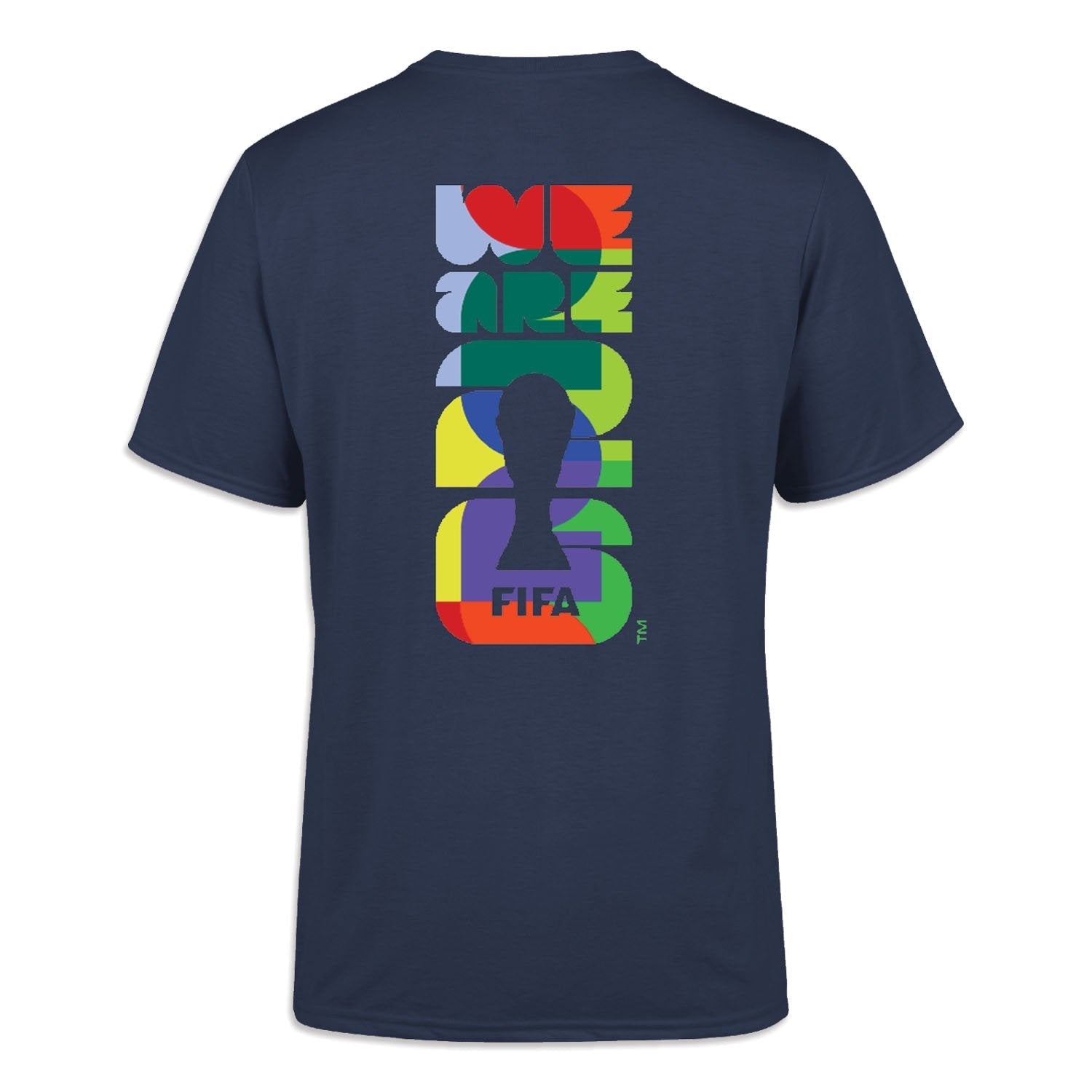 FIFA World Cup 2026 Vertical Abstract Navy T-Shirt - Unisex Casual Graphic T Shirt