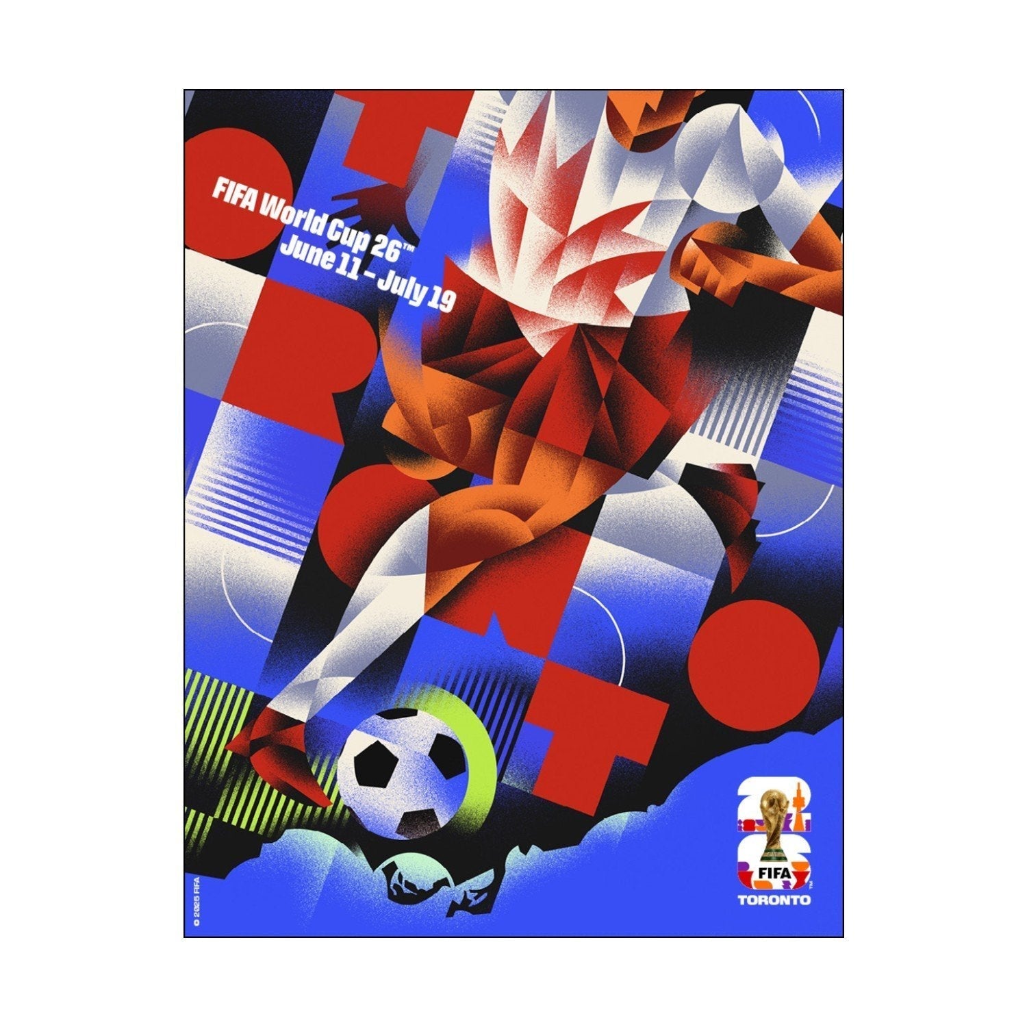 FIFA World Cup 2026 Toronto Host City Poster Popular Style Comfort Casual