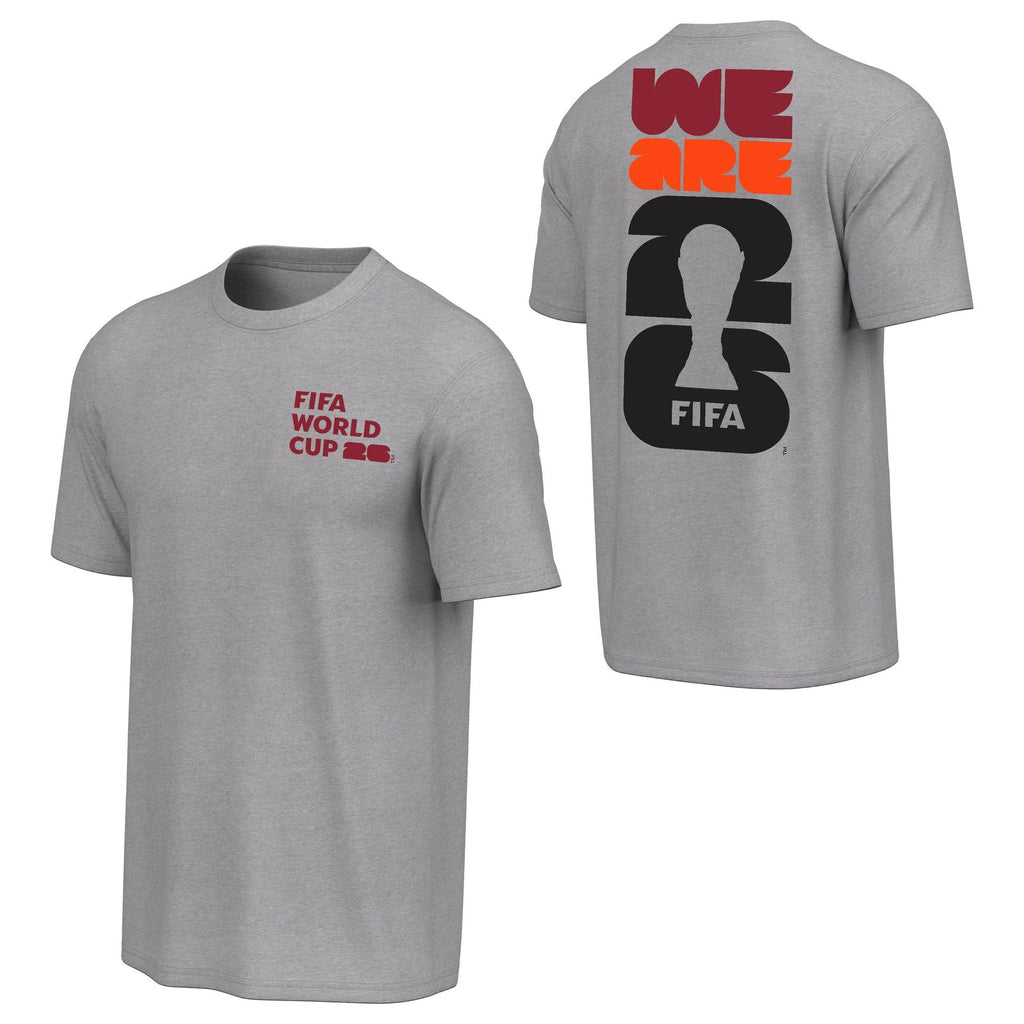 FIFA World Cup 2026 We Are 26 Bold Grey T-Shirt - Unisex Casual Graphic T Shirt