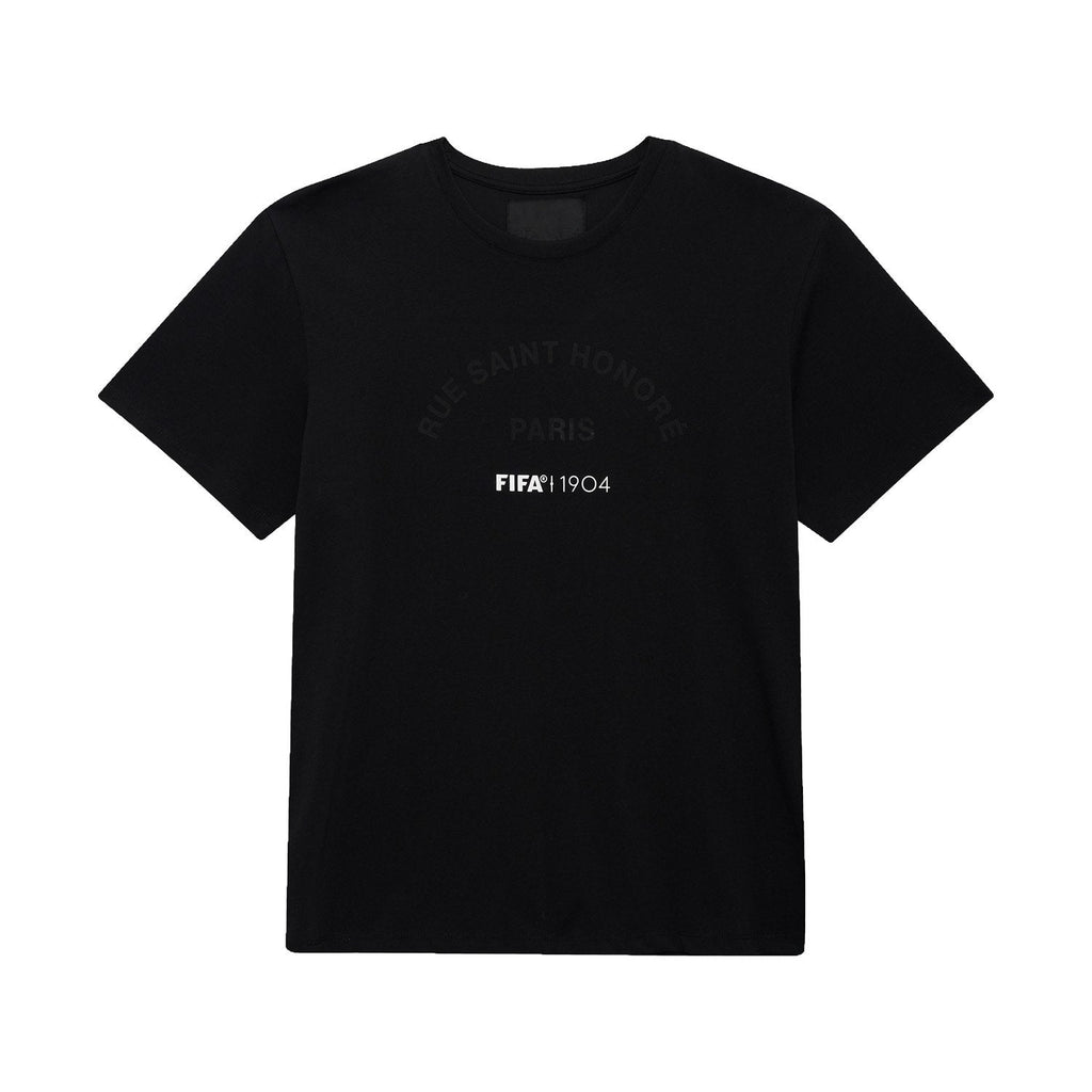 FIFA 1904 Arch Graphic Black T-Shirt - Unisex Casual Graphic T Shirt