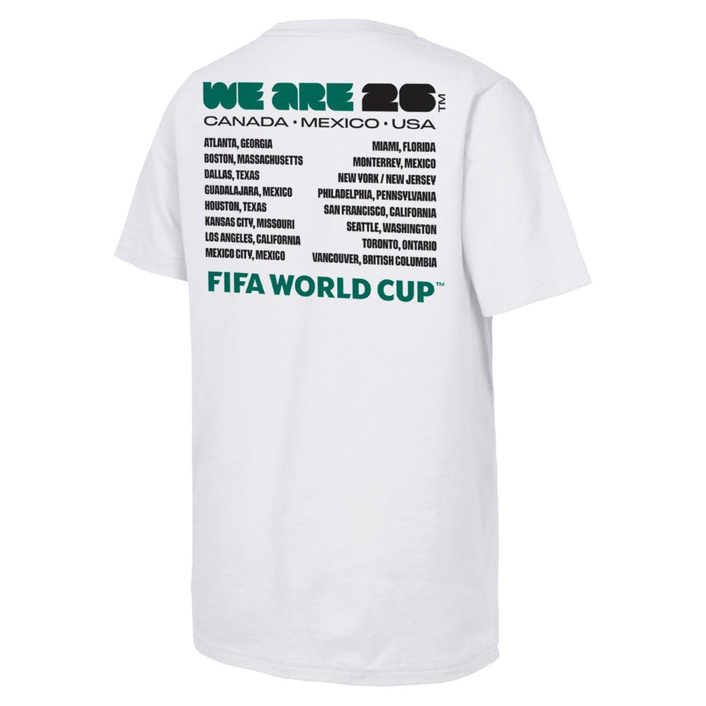 FIFA World Cup 2026 We Are Emblem and Cities T-Shirt - Unisex Casual Graphic T Shirt