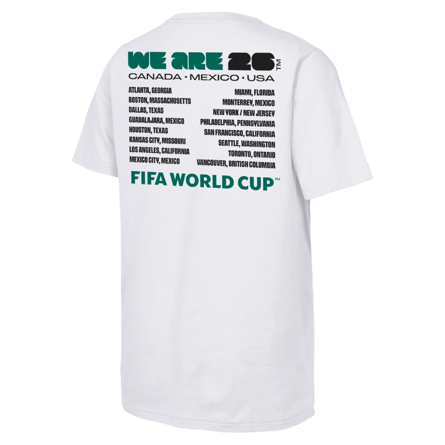 FIFA World Cup 2026 We Are Emblem and Cities T-Shirt - Unisex Casual Graphic T Shirt