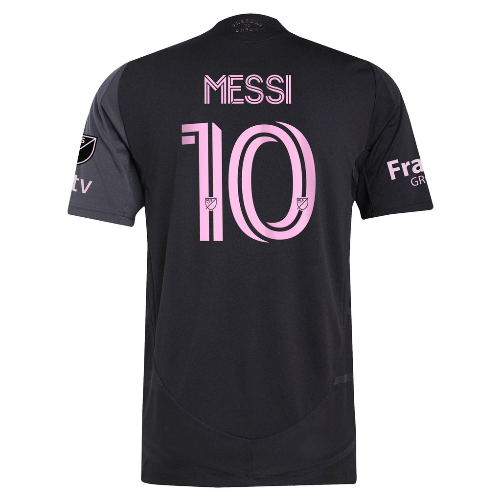 Lionel Messi Inter Miami CF adidas 2025 The Fortitude Kit Player Jersey - Black Official Team Jersey Sports Fan Apparel