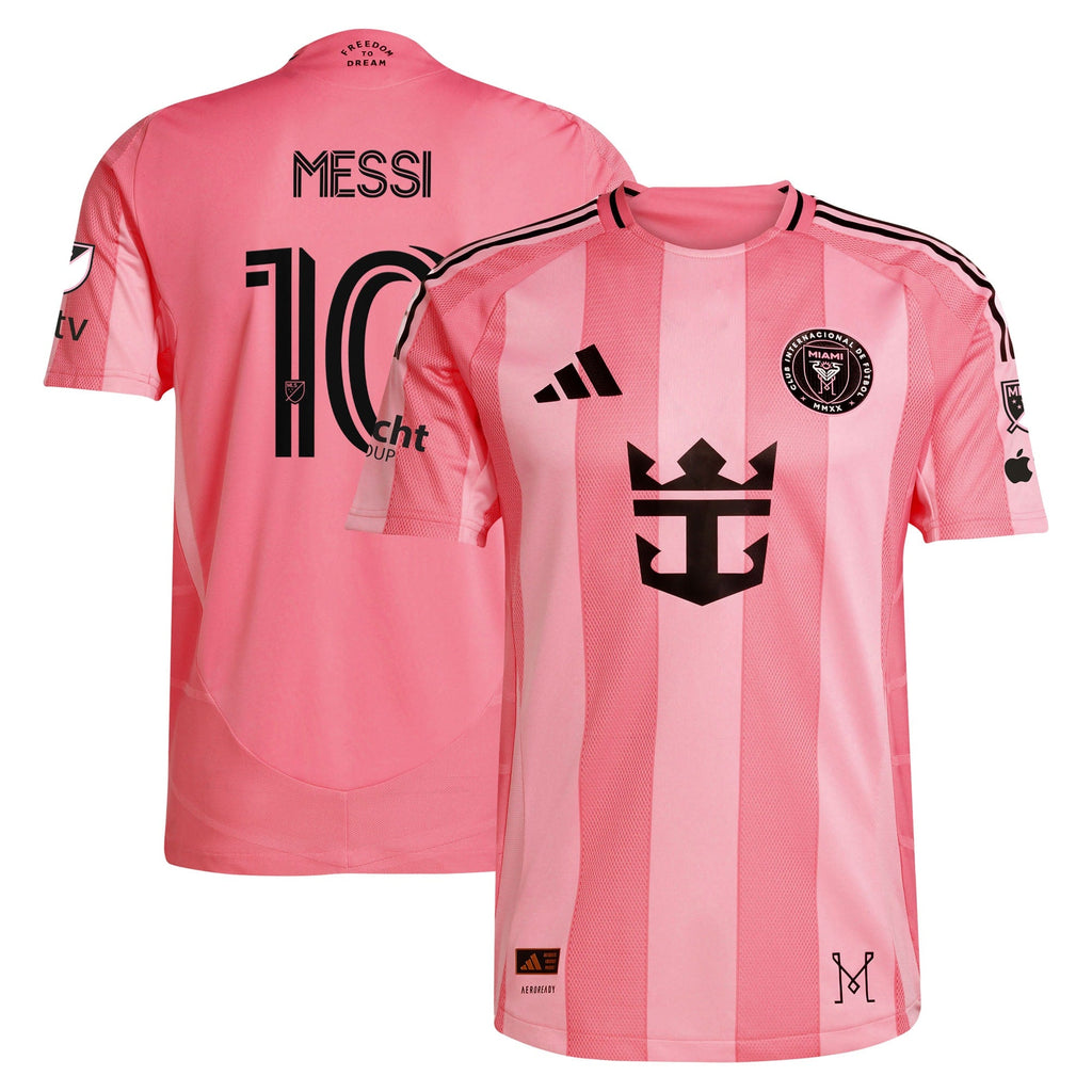 Lionel Messi Inter Miami CF adidas 2025 Euforia Authentic Player Jersey - Light Pink Official Team Jersey Sports Fan Apparel