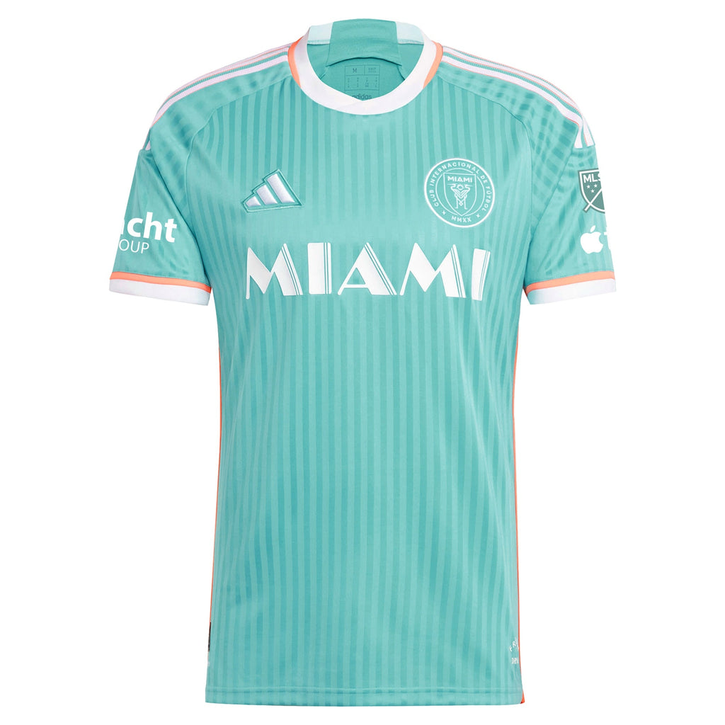 Lionel Messi Inter Miami CF adidas 2024 Archive Jersey - Aqua Official Team Jersey Sports Fan Apparel