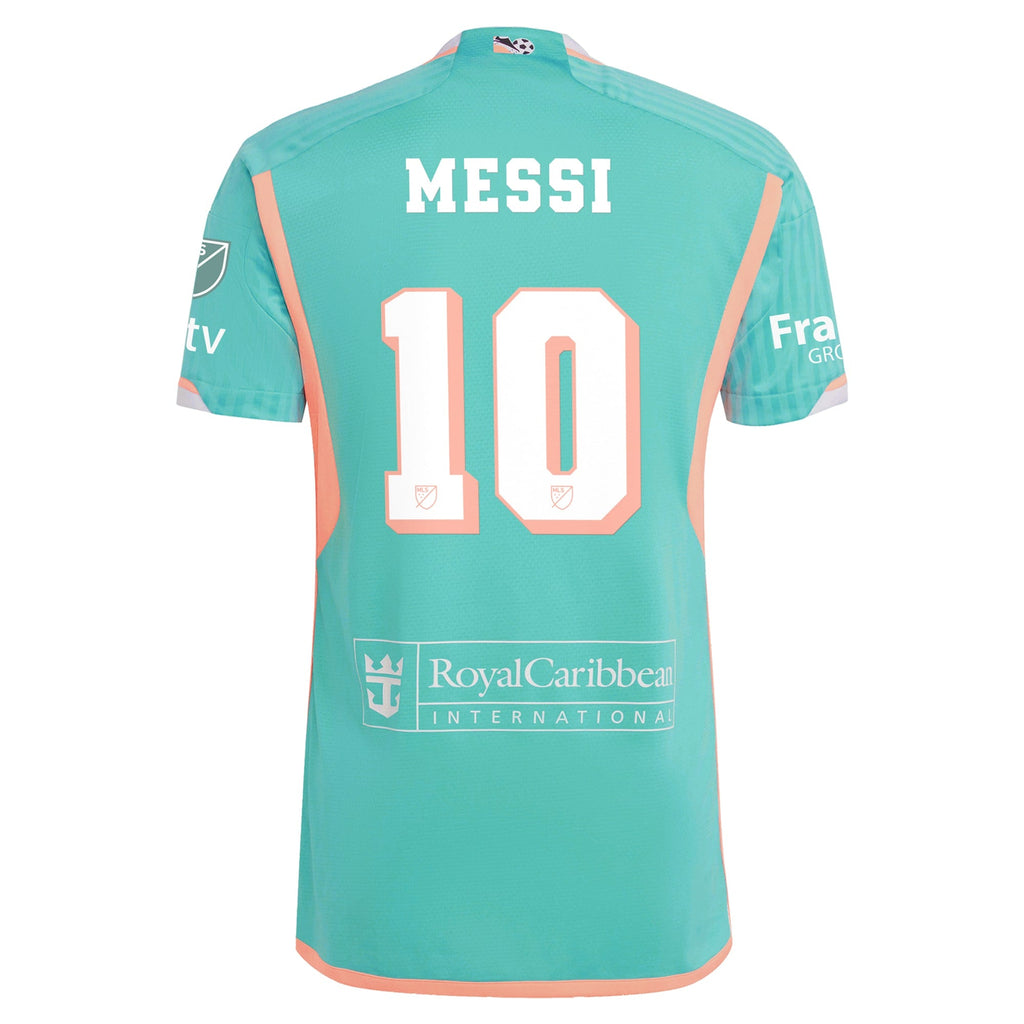 Lionel Messi Inter Miami CF adidas 2024 Archive Jersey - Aqua Official Team Jersey Sports Fan Apparel