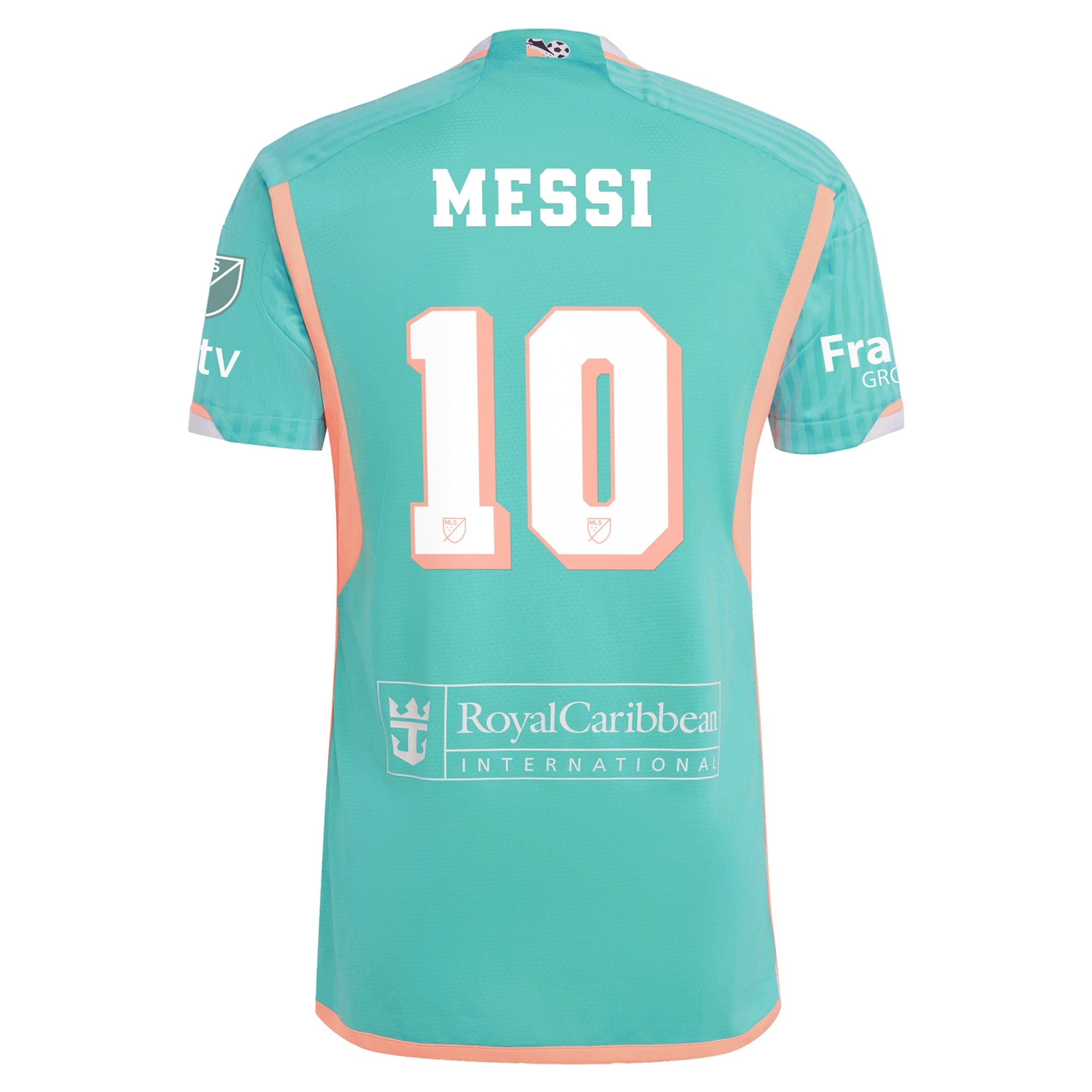 Lionel Messi Inter Miami CF adidas 2024 Archive Jersey - Aqua Official Team Jersey Sports Fan Apparel