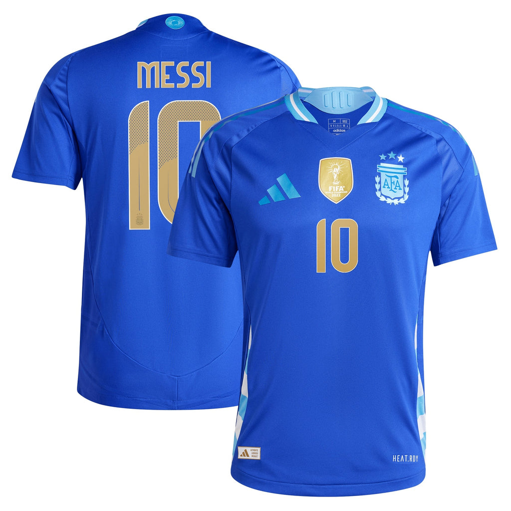 Lionel Messi Argentina National Team 2024 Away Player Jersey - Blue Official Team Jersey Sports Fan Apparel