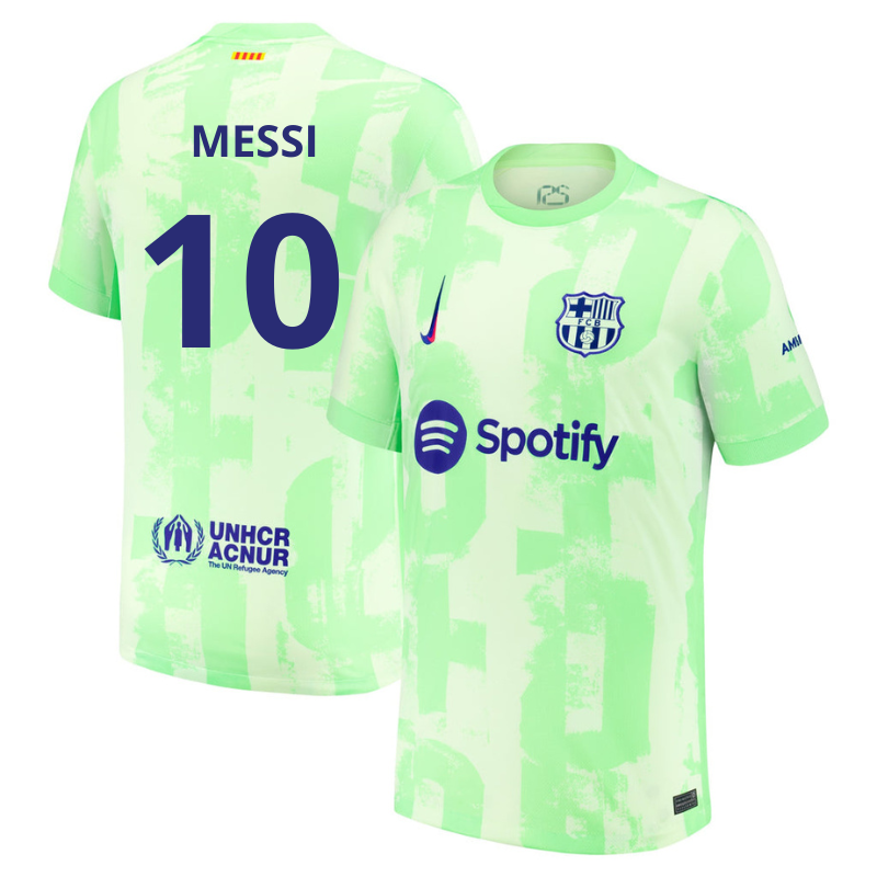 Messi 10 Barcelona Nike 2025 Third Player Jersey - Yellow Official Team Jersey Sports Fan Apparel