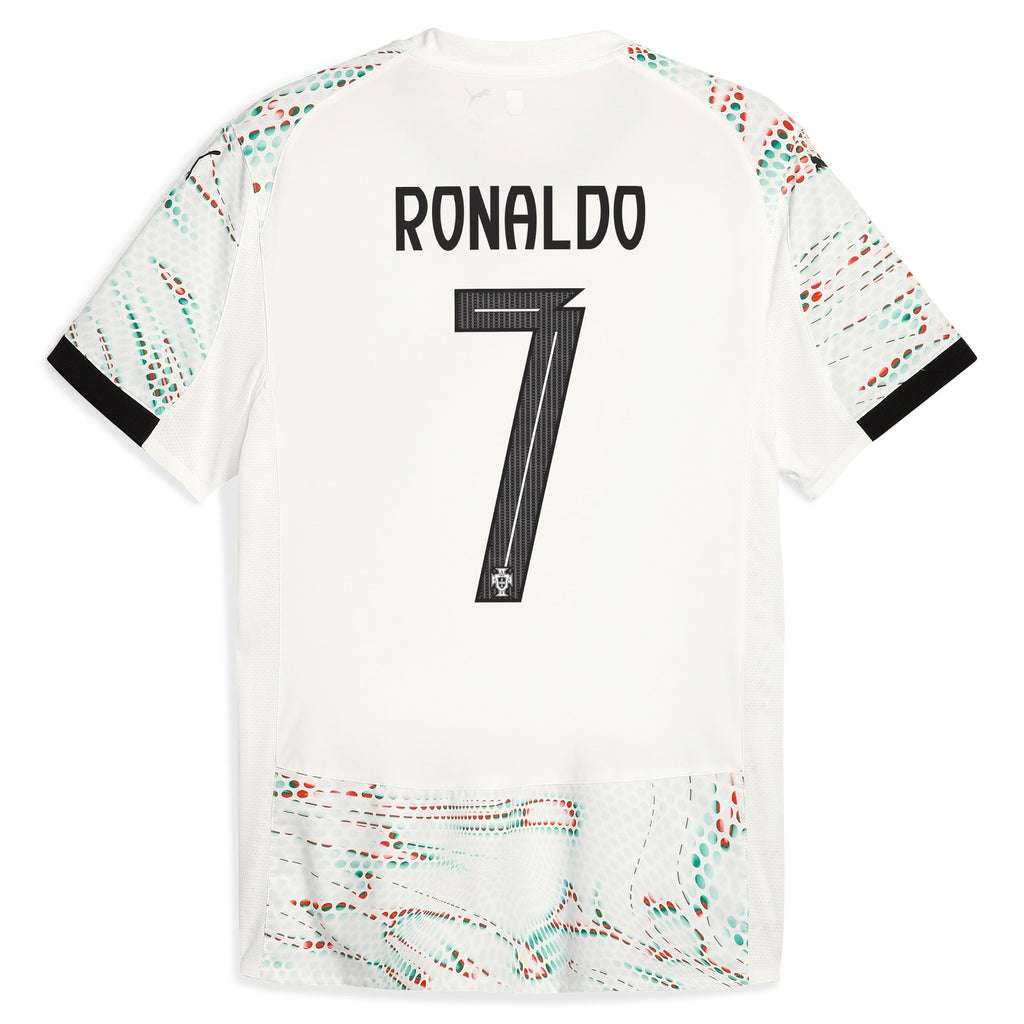 Cristiano Ronaldo Portugal National Team 2025 Away Jersey - White Official Team Jersey Sports Fan Apparel