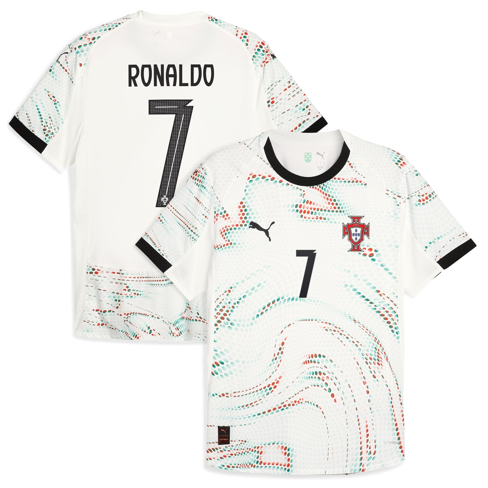 Cristiano Ronaldo Portugal National Team 2025 Away Jersey - White Official Team Jersey Sports Fan Apparel