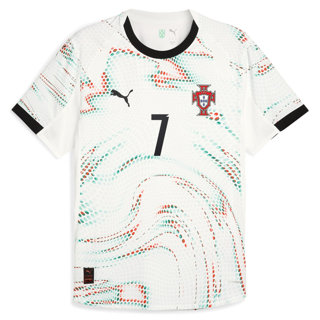Cristiano Ronaldo Portugal National Team 2025 Away Jersey - White Official Team Jersey Sports Fan Apparel