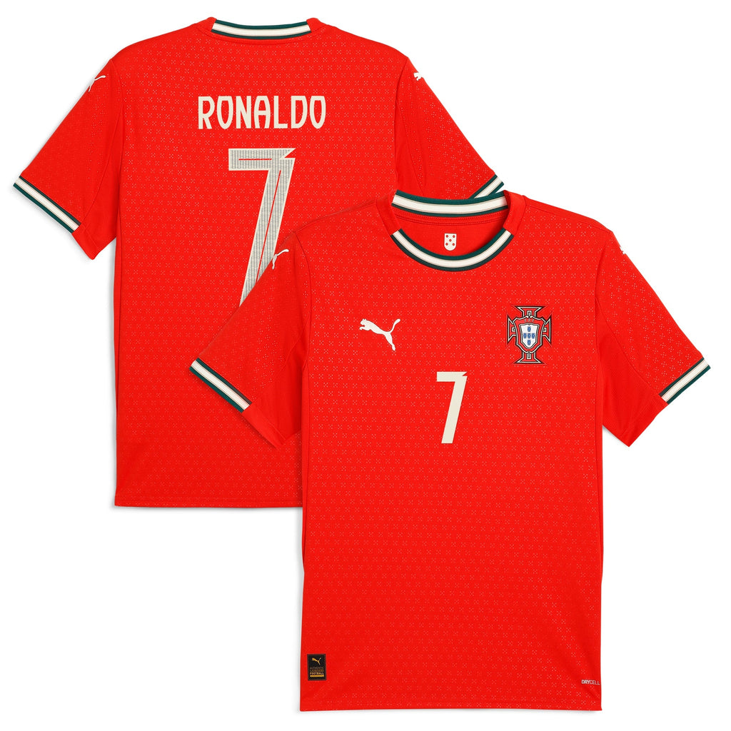 Cristiano Ronaldo Portugal National Team Puma 2025 Home Jersey - Red Official Team Jersey Sports Fan Apparel