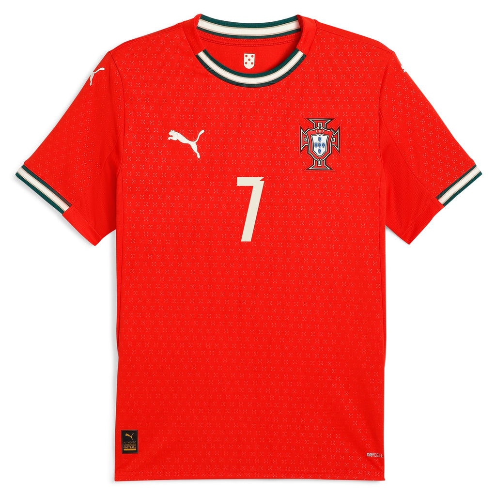 Cristiano Ronaldo Portugal National Team Puma 2025 Home Jersey - Red Official Team Jersey Sports Fan Apparel